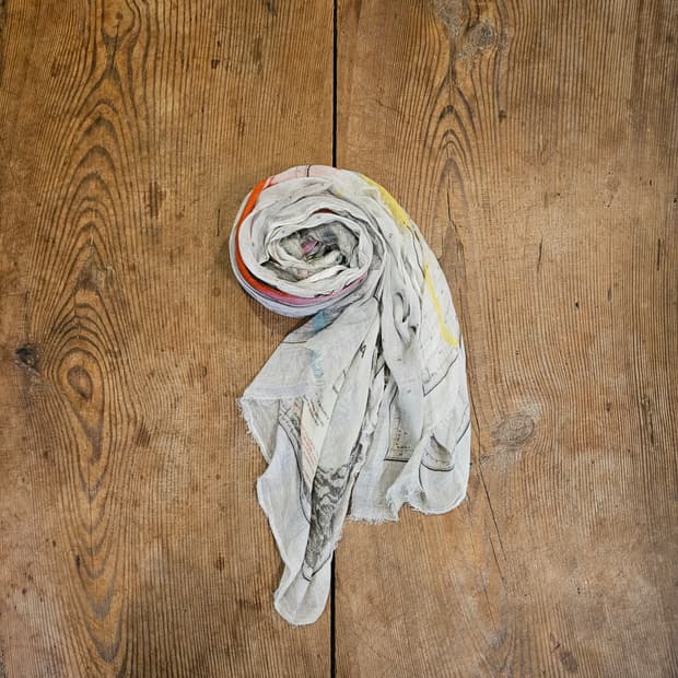 Made in Italy 모달 실크 머플러 숄 