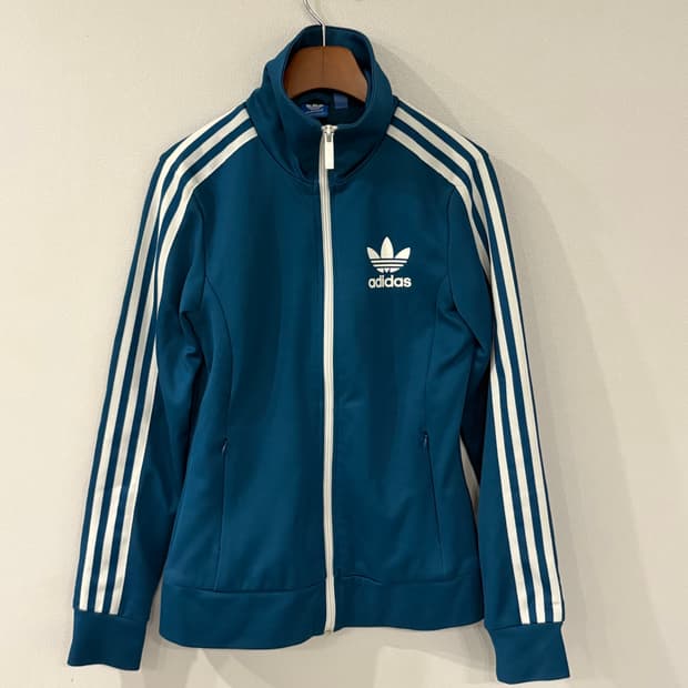 아디다스 삼선 져지 트랙탑 블루 85