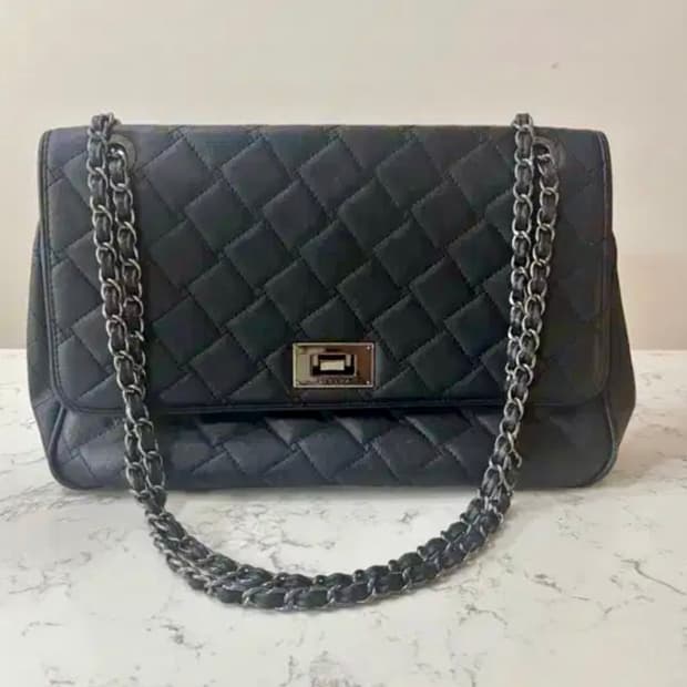 시슬리(SISLEY) 소가죽 퀼팅 숄더백  