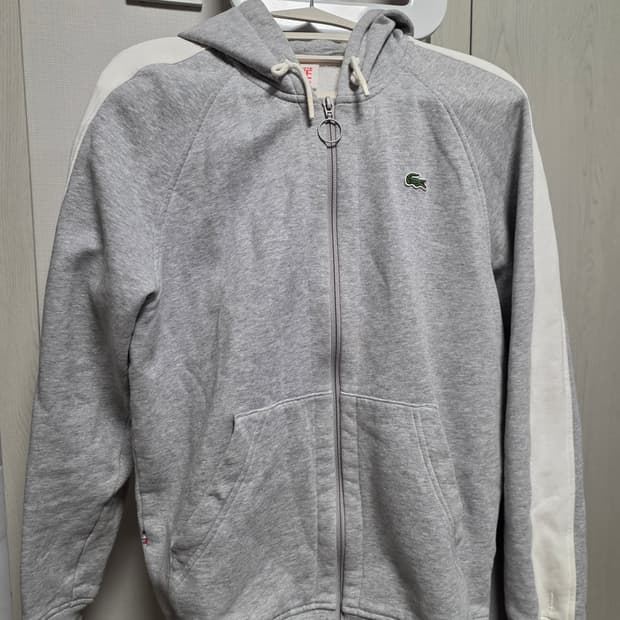 라코스테 라이브 그레이 후드집업