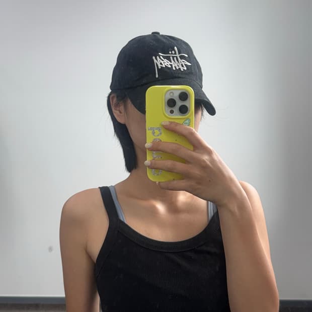 Stussy 스투시 레터링 로고 블랙 볼캡 