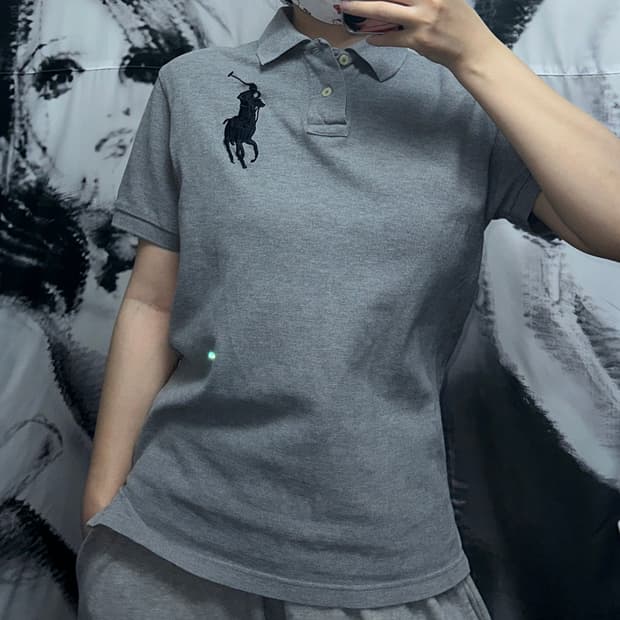 폴로 랄프로렌 빅포니 반팔 티셔츠 그레이