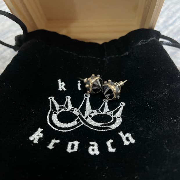 킹크로치 스터드 이어링 빅사이즈