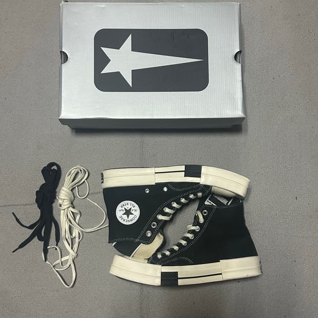 컨버스 릭오웬스 척70 하이 블랙 (265)