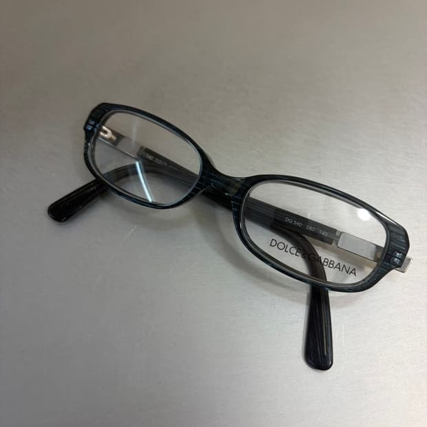 돌체앤가바나 DG 540 280 그레이 스트라이프 뿔테 안경