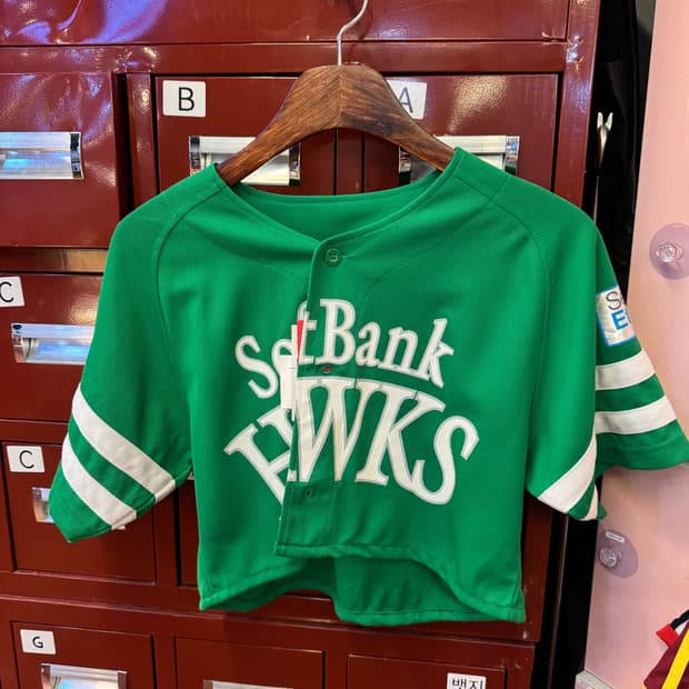 Softbank T-shirt 여성 베이스볼 반소매