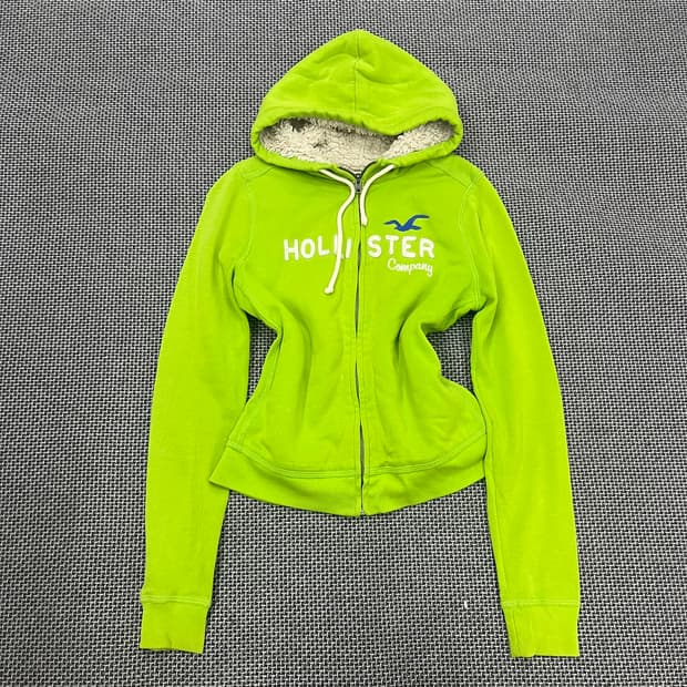 홀리스터 양털 후드집업