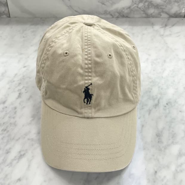 폴로 베이지 볼캡