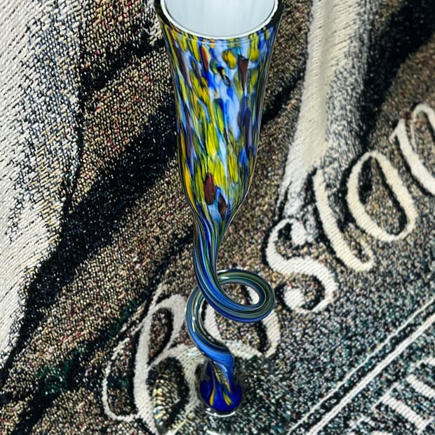 VTG Murano Hand Blown Twist vase
