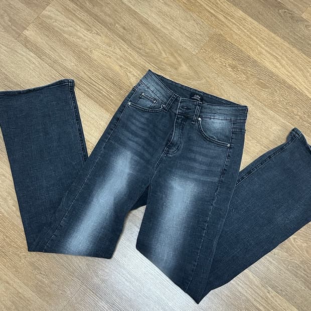 워싱 부츠컷 흑청