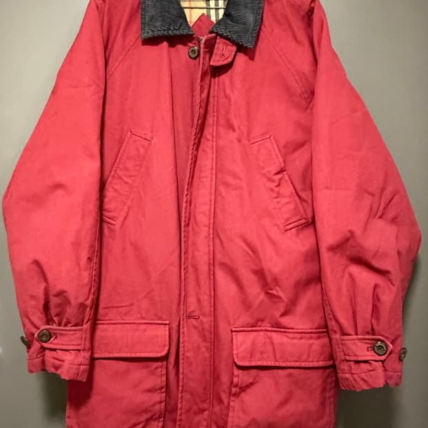 90s 버버리 코듀로이 카라 자켓