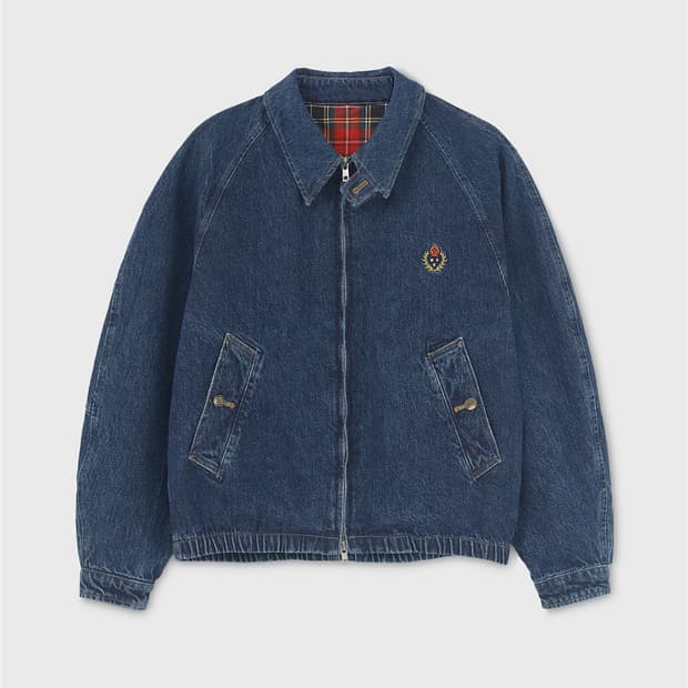 CREST DENIM BLOUSON JACKET / Indigo