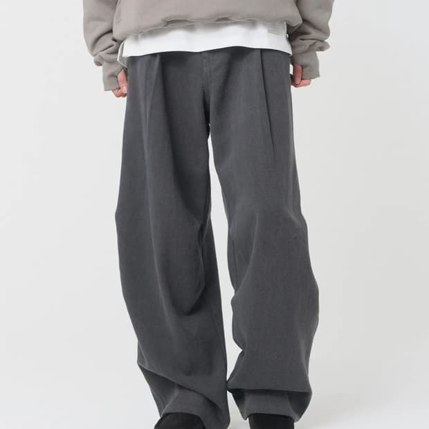 미세키서울 맨 Alba parachute pants CHARCOAL