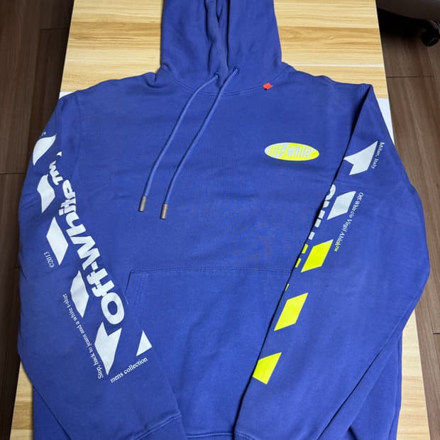 오프화이트 후드 XL