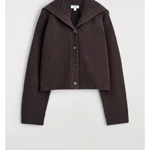 Cos 세일러 칼라 울 가디건