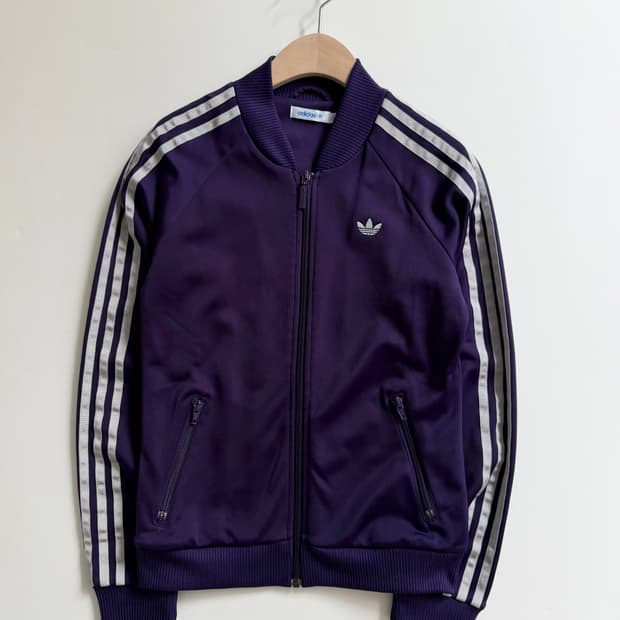 Adidas 아디다스 우먼즈 슈퍼걸 퍼플 트랙탑