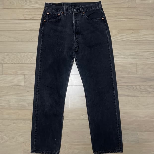 90s 빈티지 리바이스 501 블랙