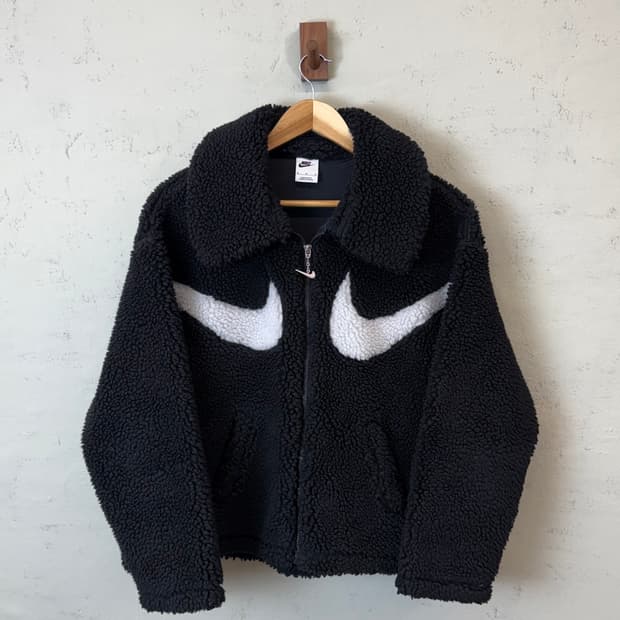 나이키 우먼 더블 스우시 후리스 자켓