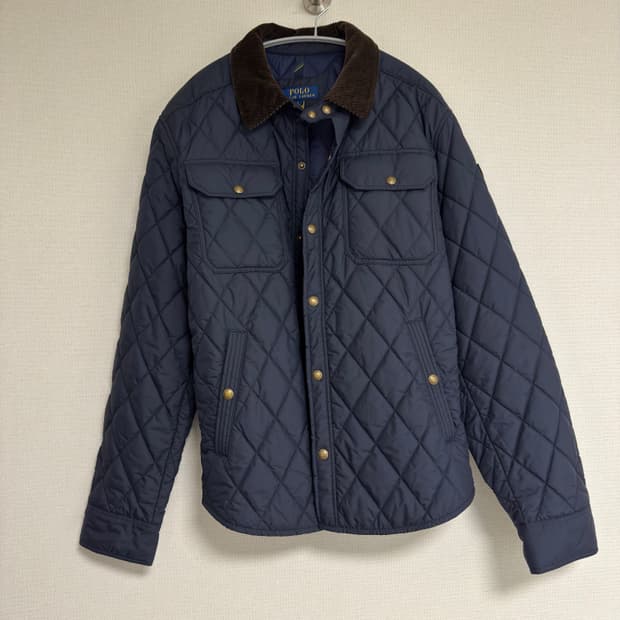 [L] 폴로 발수 퀼트 자켓 칼리지 네이비