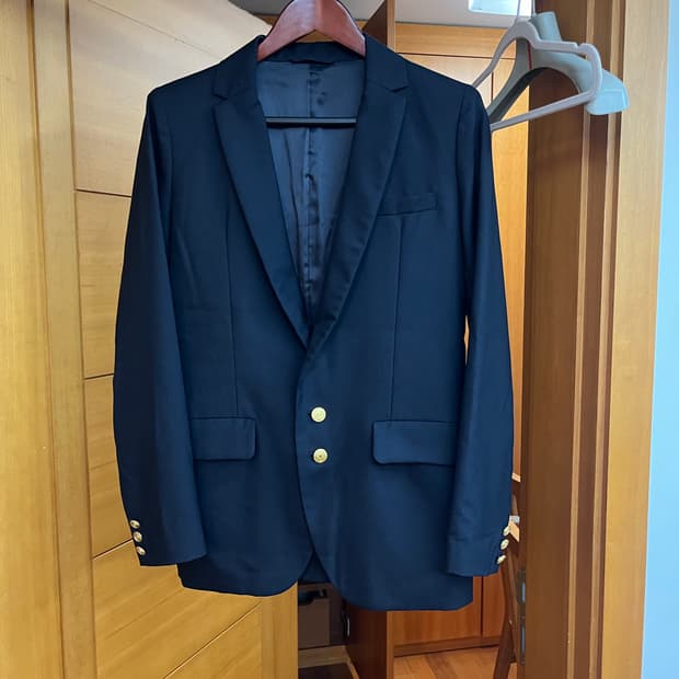 코스믹원더 금장 네이비 블레이저