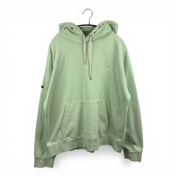 (L) 앤더슨벨 헤비웨이트 스펠아웃 후드 티 민트그린