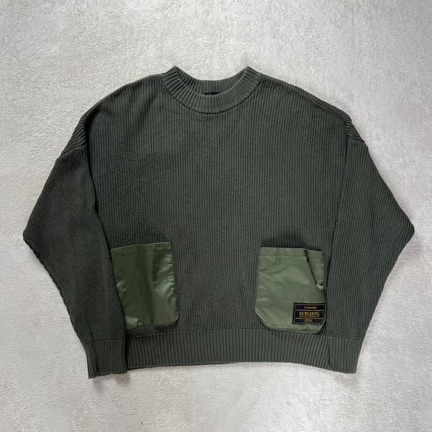 Subciety(서브사이어티) 밀리터리 니트(실측확인)