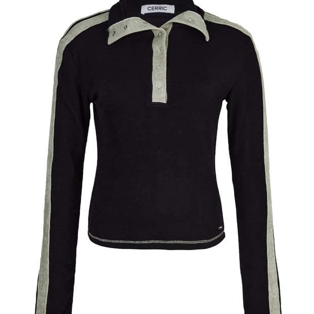 Cerric ) line soft touched top (bk)