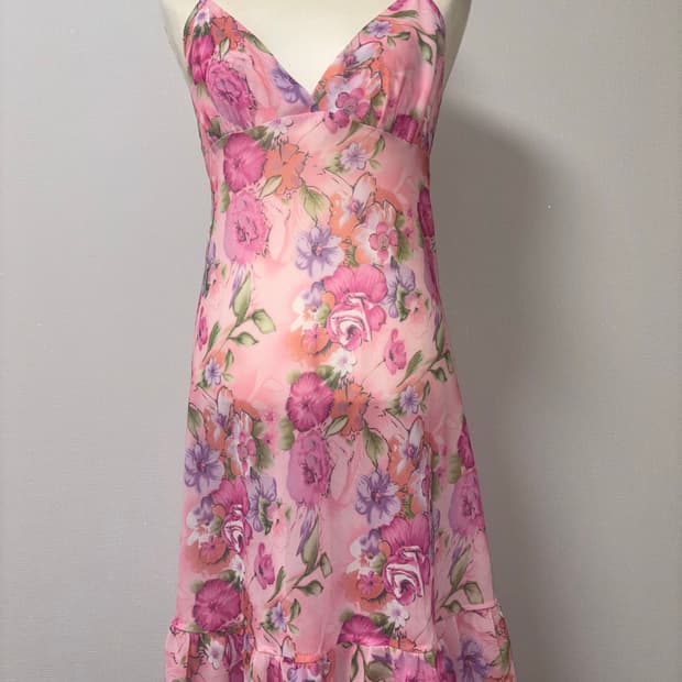 플라워 슬립 나시 원피스