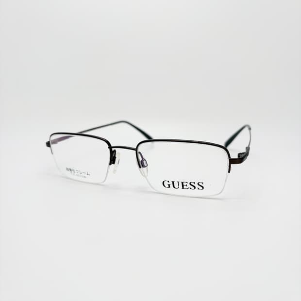 GUESS 게스 브라운 티타늄 반무테
