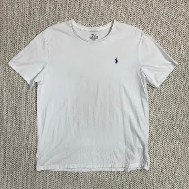 폴로 랄프로렌 화이트 반팔 티셔츠 XL