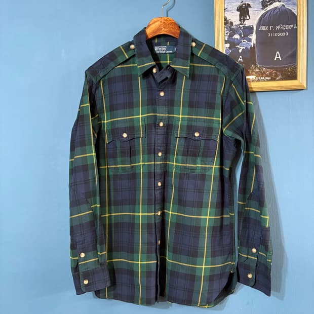 90‘s Polo Ralph Lauren Tartan check Shir