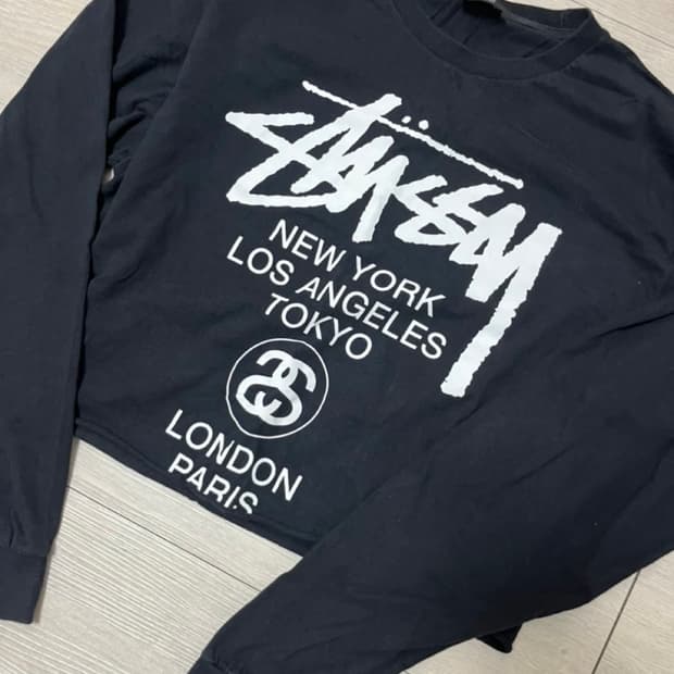 스투시 월드투어 롱슬리브 