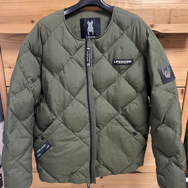 라이프워크 퀼팅 경량 덕다운 자켓