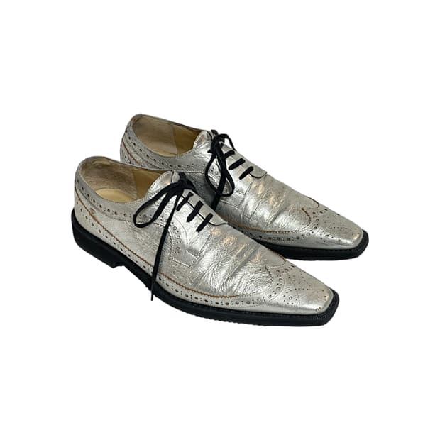 꼼데가르송 실버 코팅 슈즈 