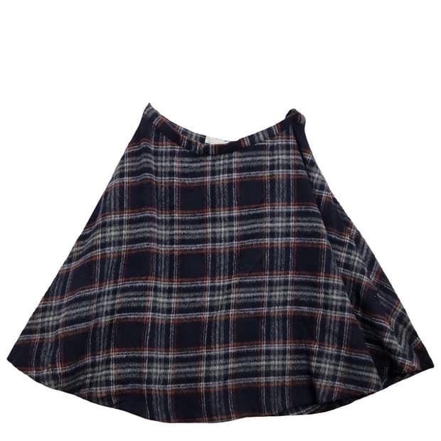 인덱스 레트로 체크 미니스커트 