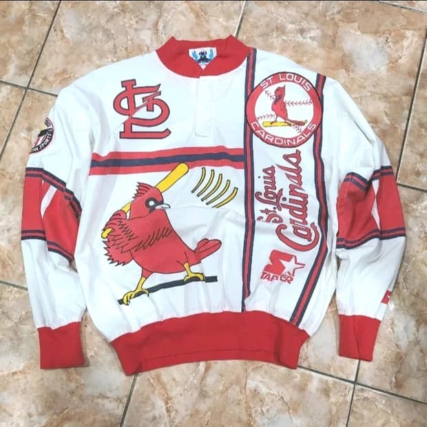 80년대 STARTER 세인트 루이스 카디널스 코튼 풀오버