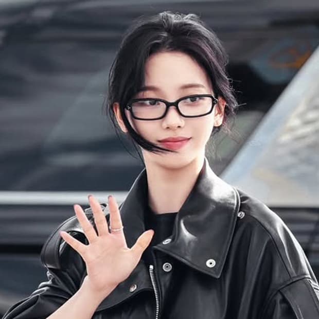 슬릭 뿔테 에스파 카리나 안경 Y2K 긱시크 선글라스
