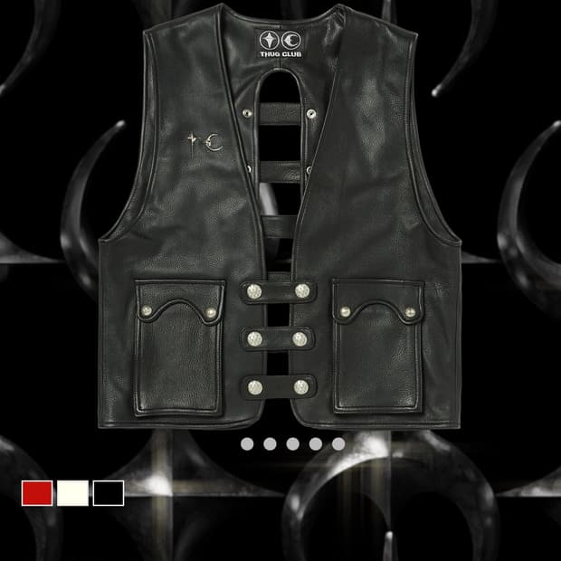 구매글)떠그클럽 레더 조끼 