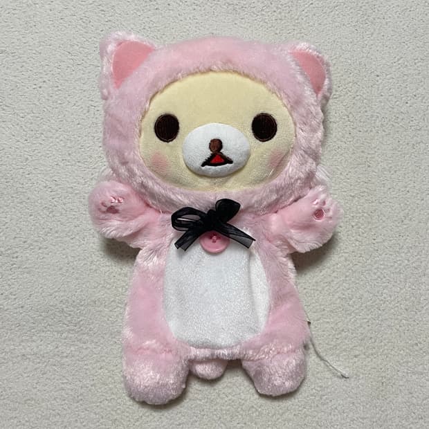 고전 코리락쿠마 고양이 핸드퍼펫