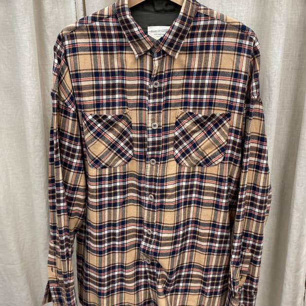 Fear of God 4TH COLLECTION 체크셔츠 브라운 L