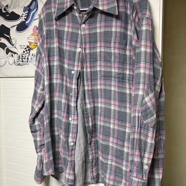 해칭룸 아카이브 셔츠 핑크 그레이(3)