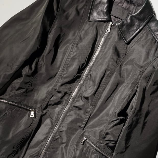 90’s Prada leather pennel jacket