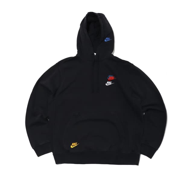 NIKE 스우시 멀티로고 후드티셔츠 size L