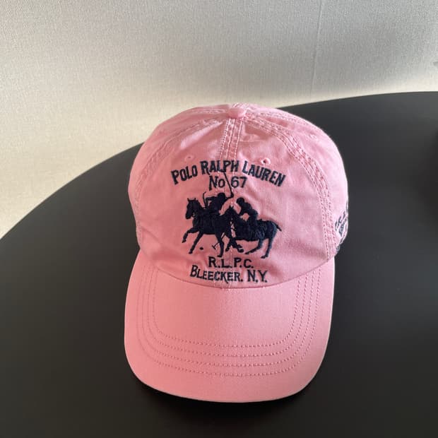 폴로랄프로렌 빅포니 블리커 핑크 볼캡