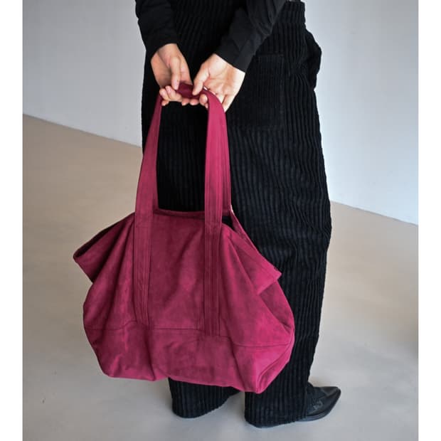 태이 suede big tote(plum)