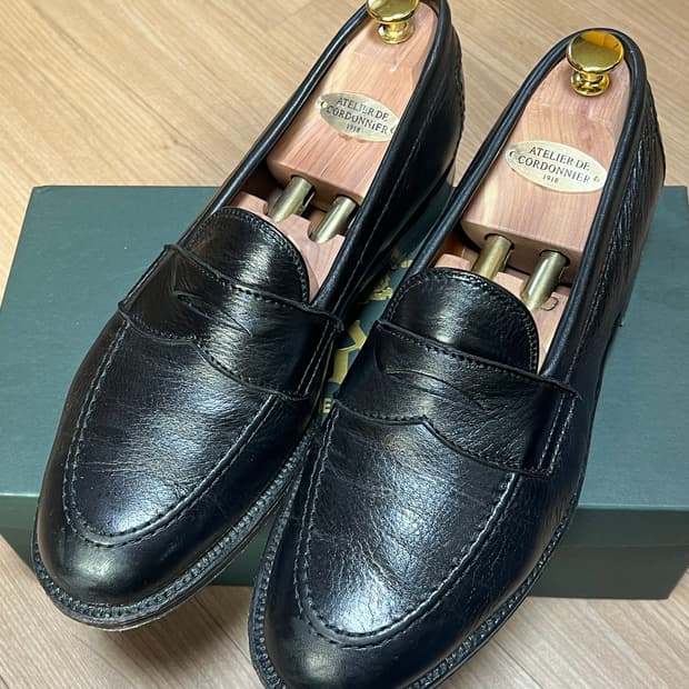 알든 9695F 카프 블랙 페니로퍼 9D