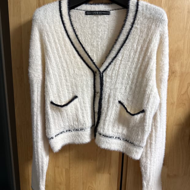 guess 앙고라 가디건