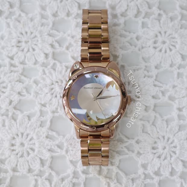 Tsumori Chisato neko rose gold watch