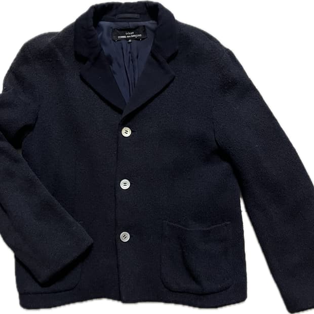 꼼데가르송 트리콧 울 자켓 S