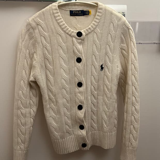 폴로 랄프로렌 여성 아이보리 가디건